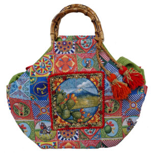 Borsa Motivi Carretto Siciliano Etna