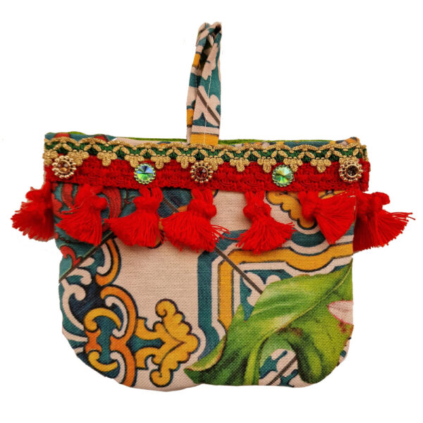 Bustine piccole Ceramica stile Siciliano con Strap - immagine 4