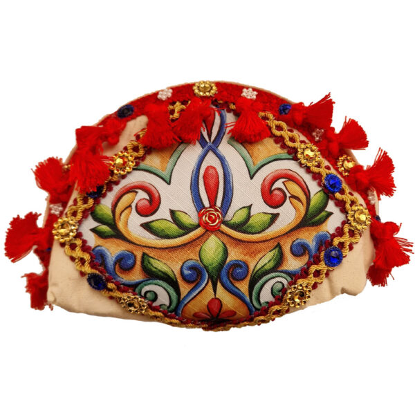 Pochette Rossa con decorazioni Siciliane - immagine 2