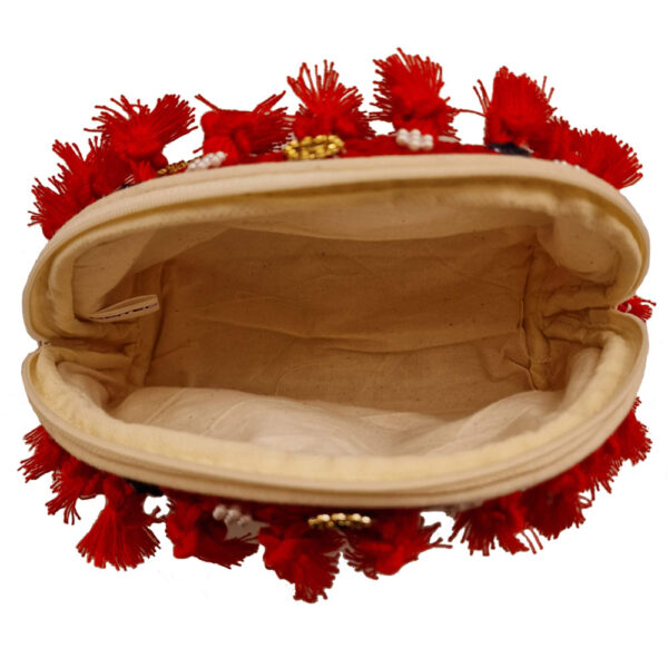Pochette Rossa con decorazioni Siciliane - immagine 4