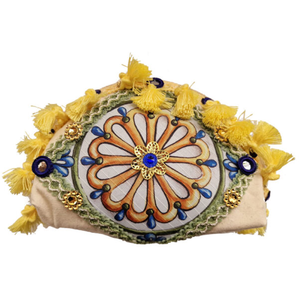 Pochette Gialla Ceramica con decorazioni Siciliane - immagine 2
