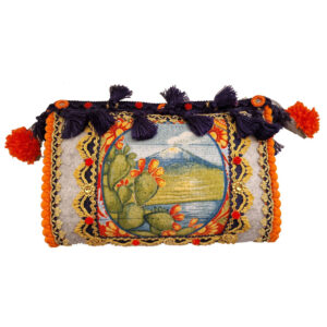 Pochette grande Stile Siciliano con Etna