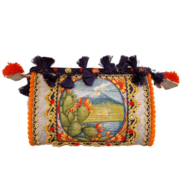 Pochette grande Stile Siciliano con Etna - immagine 2