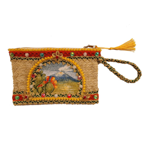 Pochette in Paglia Vulcano Etna