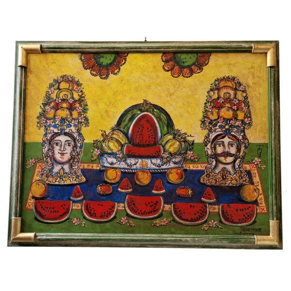 Quadro Agosto in Sicilia con Mada e Grifone
