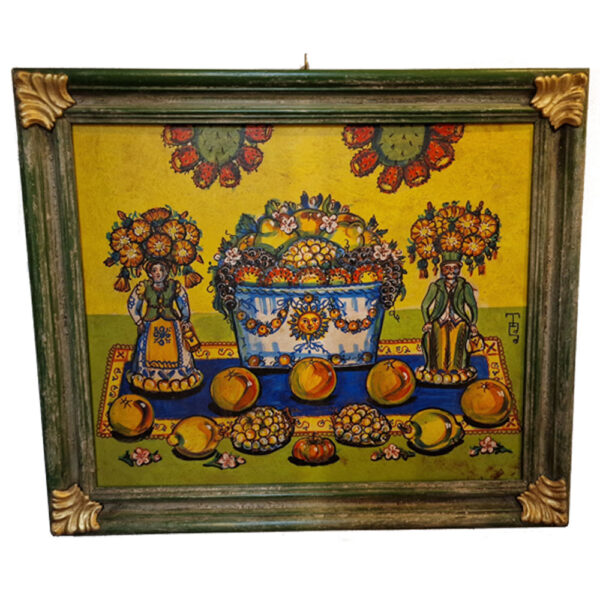 Quadro Frutta e Fiori Uomo e Donna