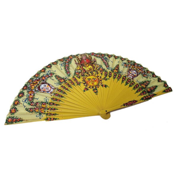 Ventaglio stile Siciliano Giallo - immagine 6