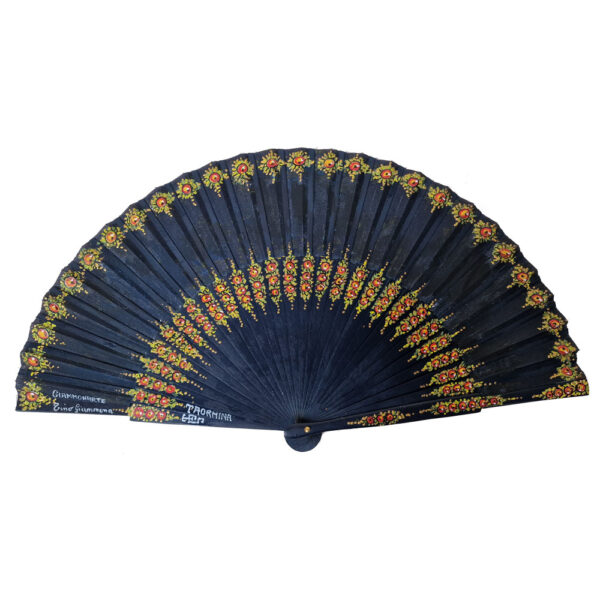 Ventaglio stile Siciliano Nero - immagine 2