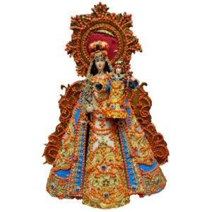 Madonna Barocco Siciliano Lamiera Dipinta