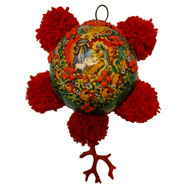 Palla Vetro Verde Allegorie Siciliane - immagine 2
