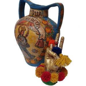 Anfora Terracotta Dipinta a Mano