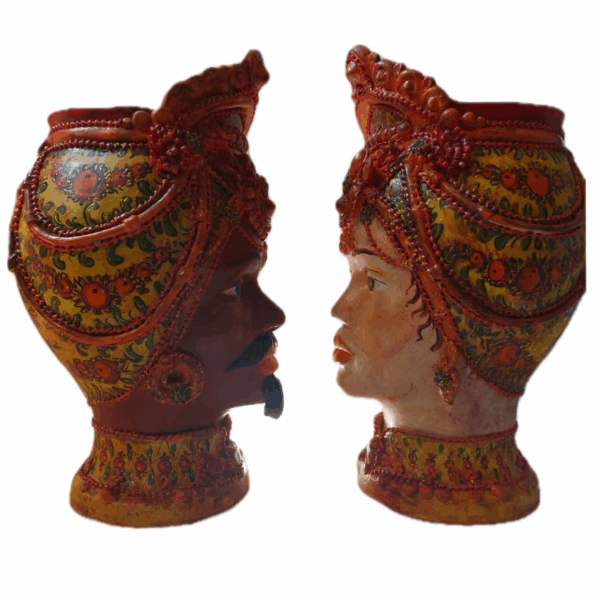Mata e Grifone Terracotta dipinta - immagine 5