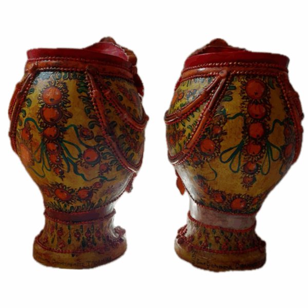 Mata e Grifone Terracotta dipinta - immagine 4
