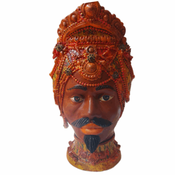 Mata e Grifone Terracotta dipinta - immagine 2